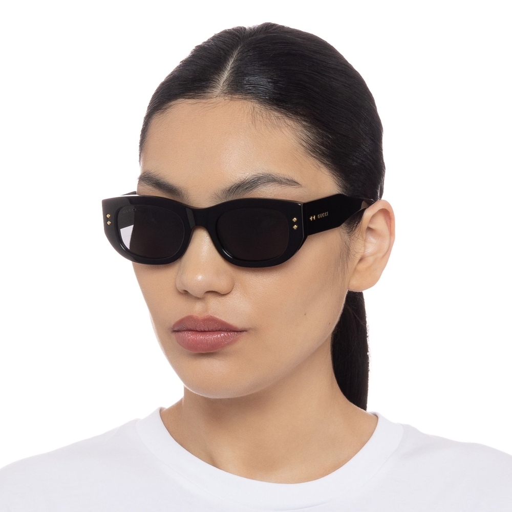 NEW GUCCI SUNGLASSES GG1215S 002 BLACK UNISEX EYEWEAR GUCCI - Picture 7 of 16